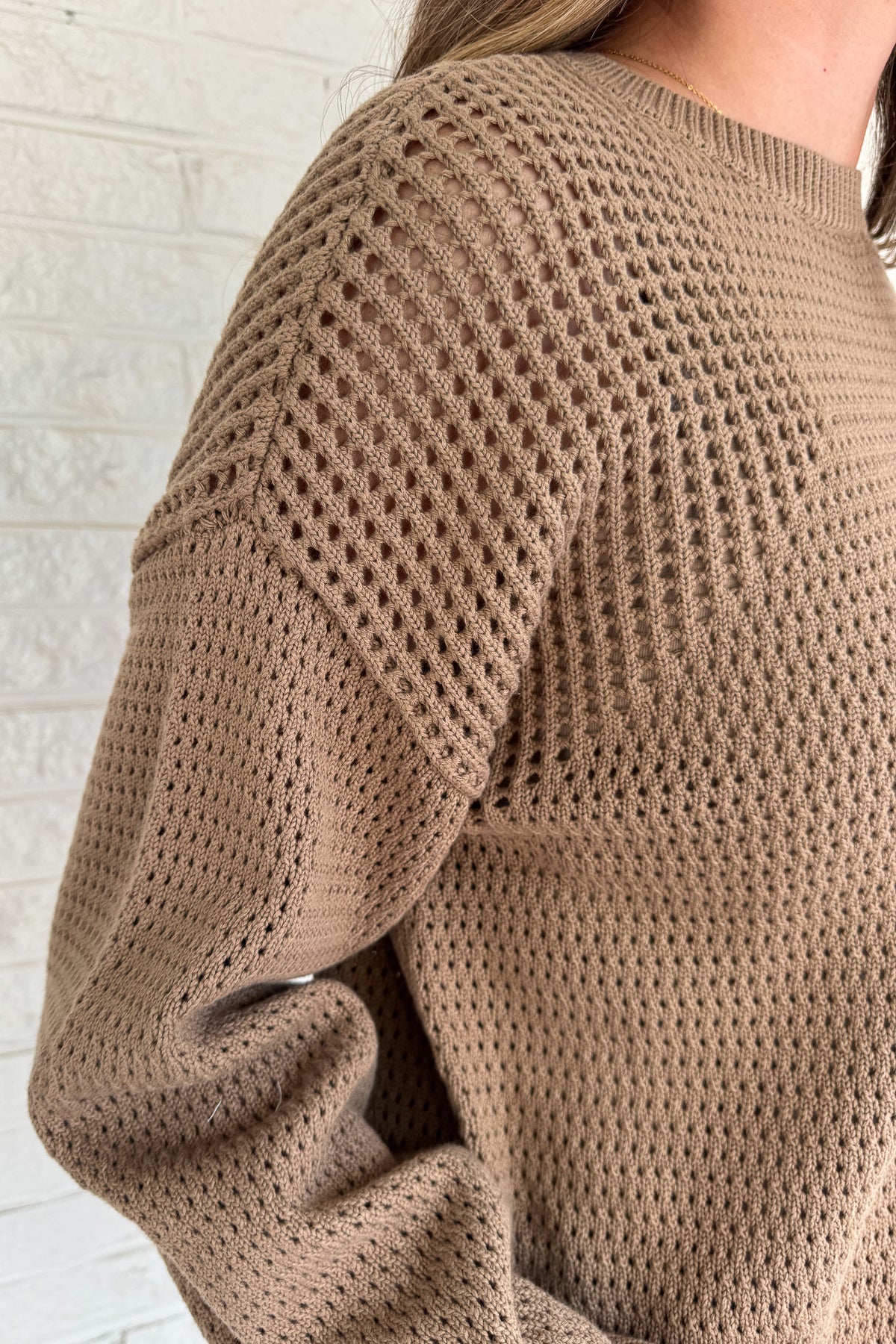 Effortless and timeless, this 100% cotton open knit sweater is the perfect layering piece for effortless clothing and everyday wear. Designed with a relaxed fit and breathable texture, it’s lightweight yet cozy — ideal for transitioning seasons or throwing on with denim for an easy, polished look.