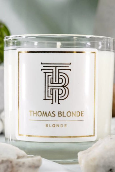 Thomas Blonde Candle, Blonde Scent - Cotton & Cashmere