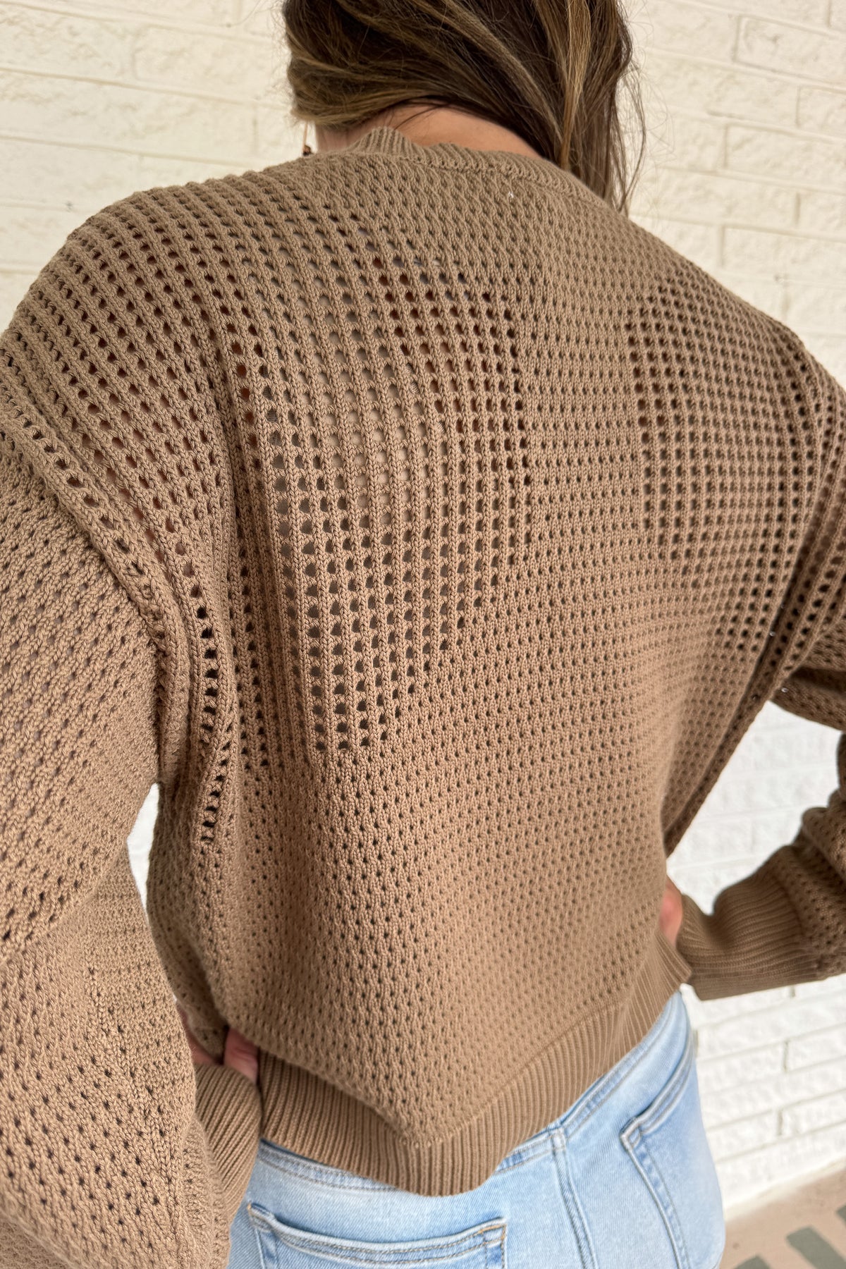 Effortless and timeless, this 100% cotton open knit sweater is the perfect layering piece for effortless clothing and everyday wear. Designed with a relaxed fit and breathable texture, it’s lightweight yet cozy — ideal for transitioning seasons or throwing on with denim for an easy, polished look.