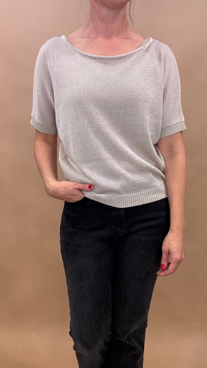 Featherweight Short Sleeve Knit Top