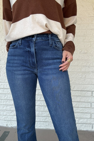 With a 10" rise and 29" inseam, these medium wash Letter to Juliet jeans have a slight stretch that moves with you and keeps its shape all day. The classic cut and tapered waistline create the perfect fit. Plus, with five pockets, you'll have plenty of space for all your essentials. These jeans are a dream come true!