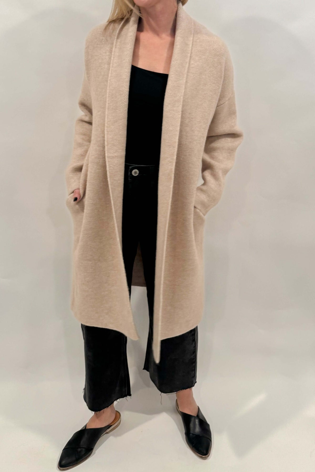 Melange Sweater Coat