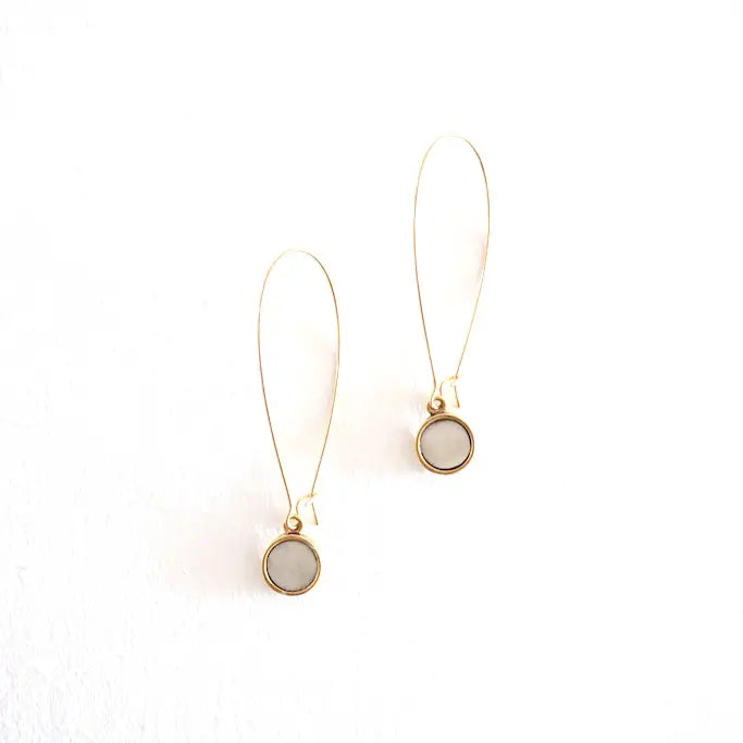 Angie Earrings in Gold Cream