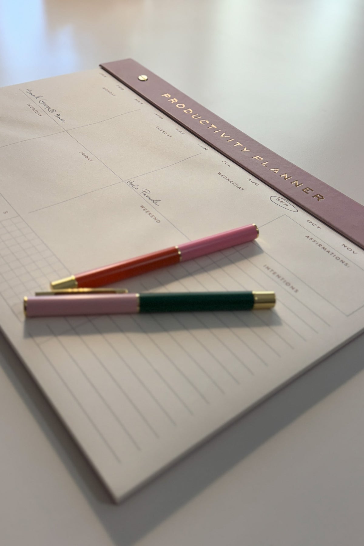Weekly Post bound Productivity Notepad