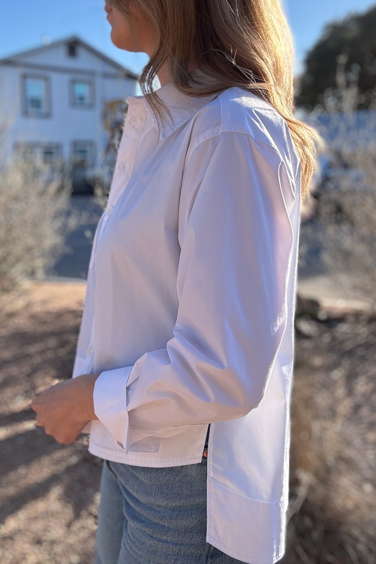 White Button Up Blouse