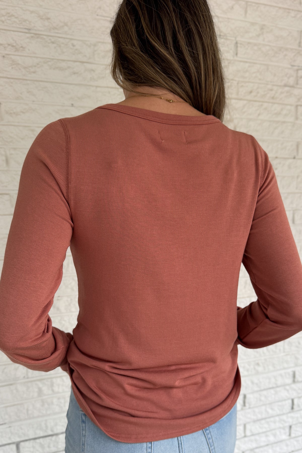 Soft, simple, and effortlessly flattering — this long sleeve top is your new everyday go-to. Made from luxe micro modal with a hint of stretch, it drapes beautifully and feels silky smooth against the skin. Perfect for layering or wearing solo with your favorite denim.