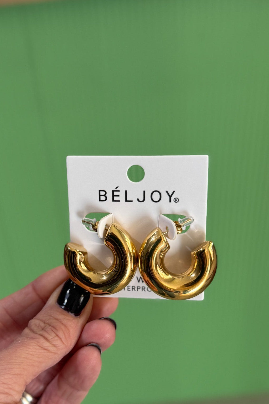gold hoop earrings
