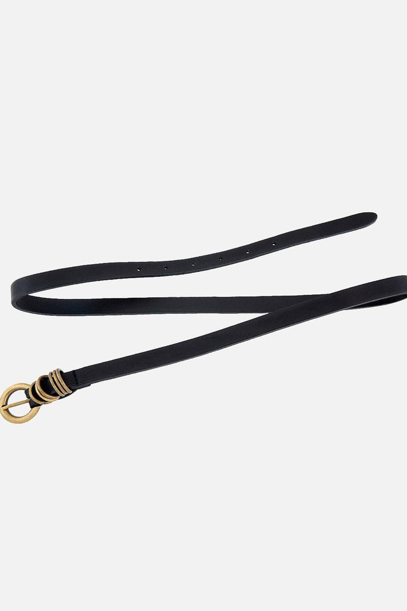 Amsterdam Heritage skinny leather belt, women’s leather belt, skinny waist belt, full grain leather belt, Italian leather belt, vegetable tanned leather belt, antique gold buckle belt, handmade leather belt, women’s belt for dresses, women’s belt for jeans, XS/S leather belt, 80cm leather belt, Cotton and Cashmere Blanco Texas