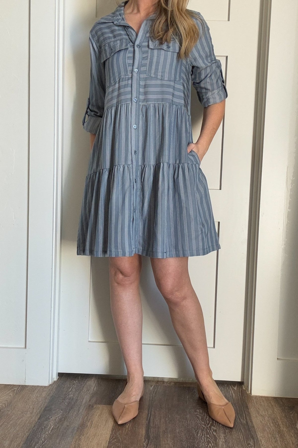 Breezy Blue Dress - Cotton & Cashmere