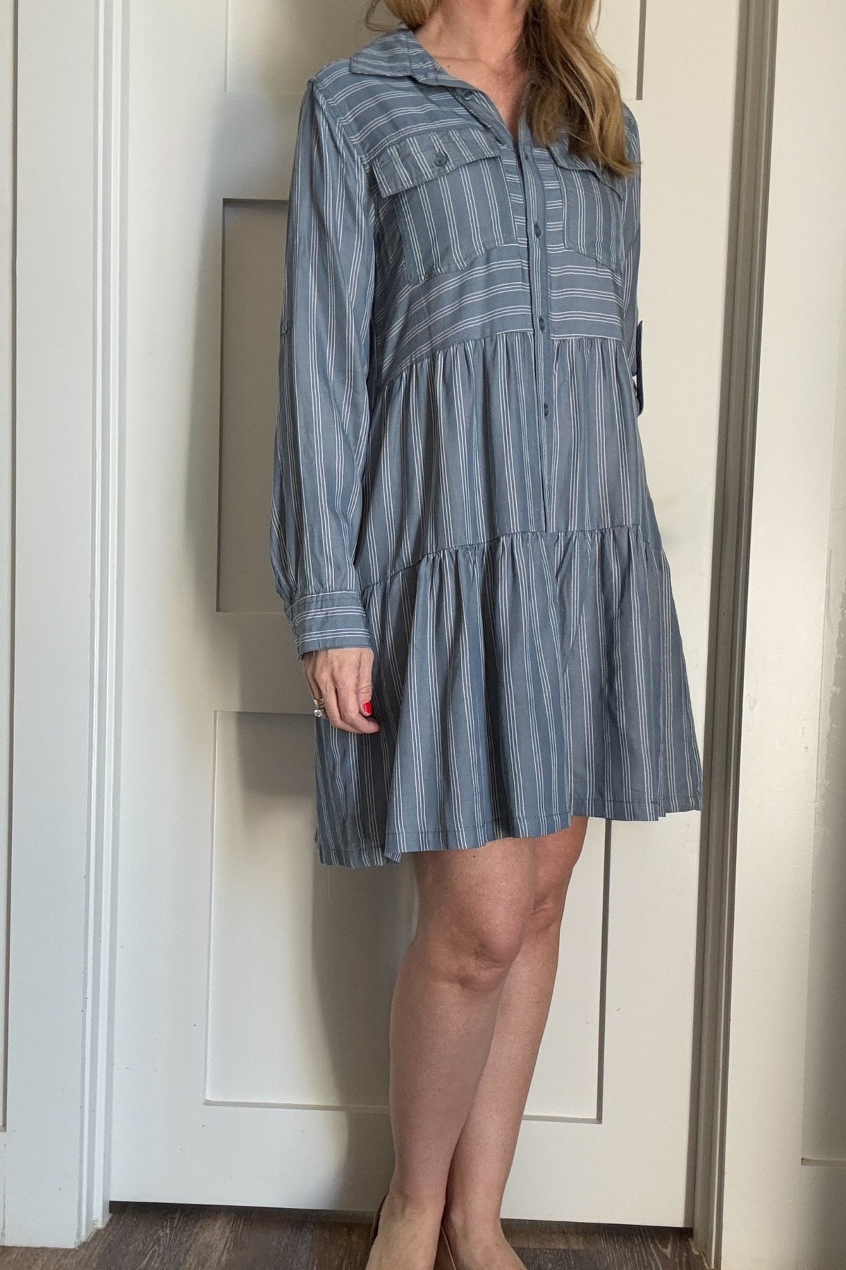 Breezy Blue Dress - Cotton & Cashmere