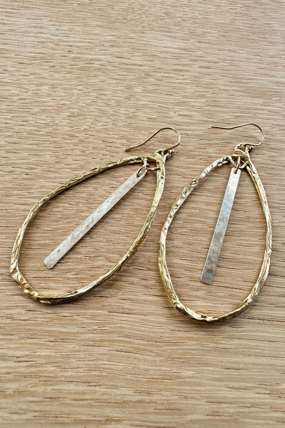 Bronze & Sterling Sliver Earrings, Made in the USA - Cotton & Cashmere