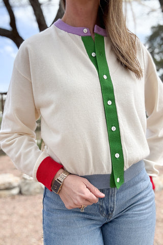 An easy layer you will reach for daily. This FRNCH cardigan feels incredibly soft with a lightweight, cozy texture that works across seasons. Designed for effortless styling, it pairs well with denim, dresses, or simple basics for an elevated everyday look. Women's fashion boutique Blanco Texas