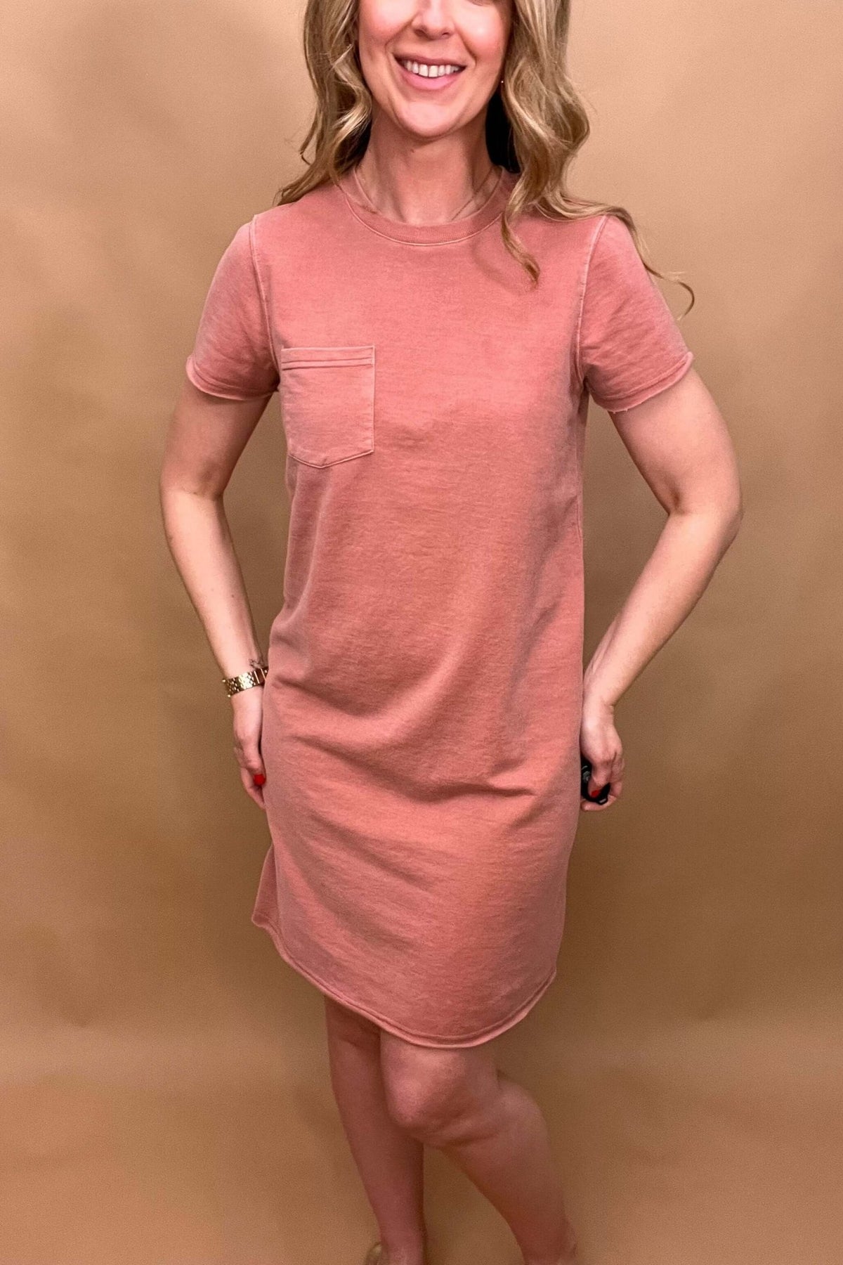 Coming up Roses Tee Shirt Dress, 100% Cotton - Cotton & Cashmere