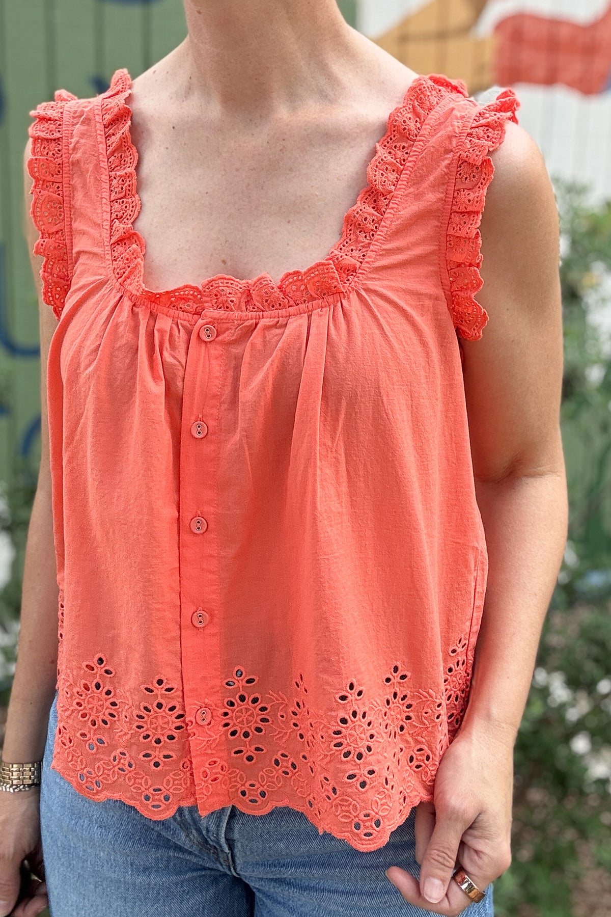 cotton clothing, women’s fashion, women’s cotton clothing, breathable summer tops, effortless style, casual women’s tops, sustainable women’s fashion, made for everyday wear, lightweight cotton blouse, Blanco TX boutique, clothing store near me, shop online women’s clothing, ships quickly from Texas
