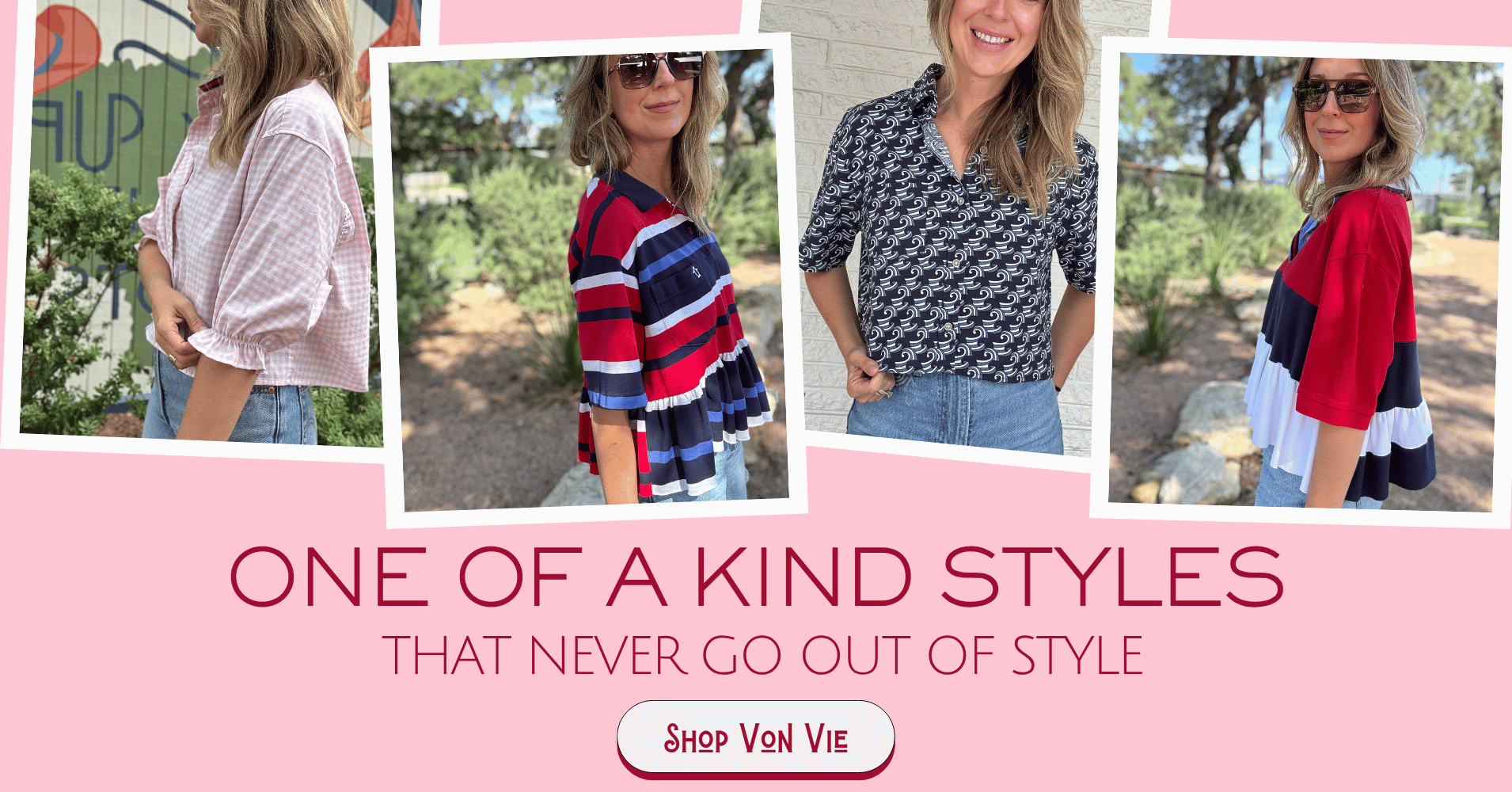 vonvie shirts shop in blanco texas