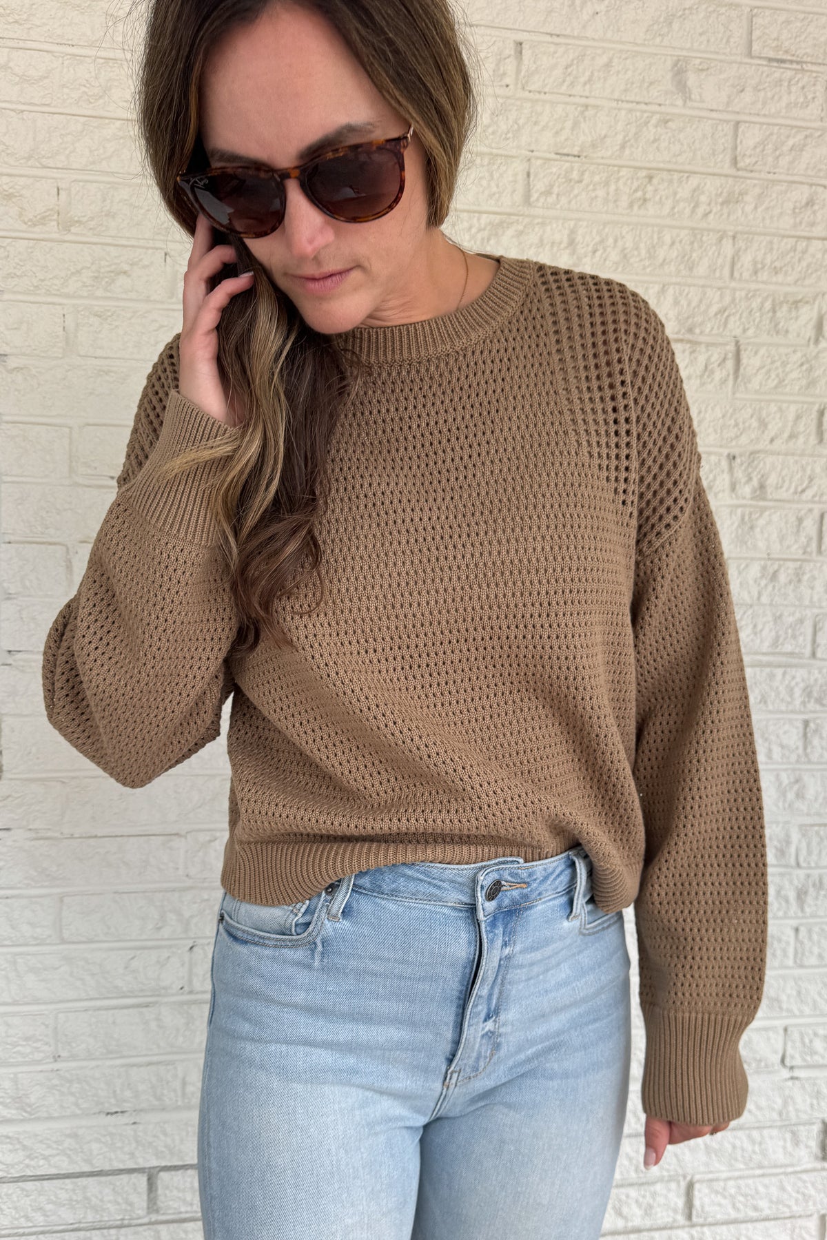 Effortless and timeless, this 100% cotton open knit sweater is the perfect layering piece for effortless clothing and everyday wear. Designed with a relaxed fit and breathable texture, it’s lightweight yet cozy — ideal for transitioning seasons or throwing on with denim for an easy, polished look.