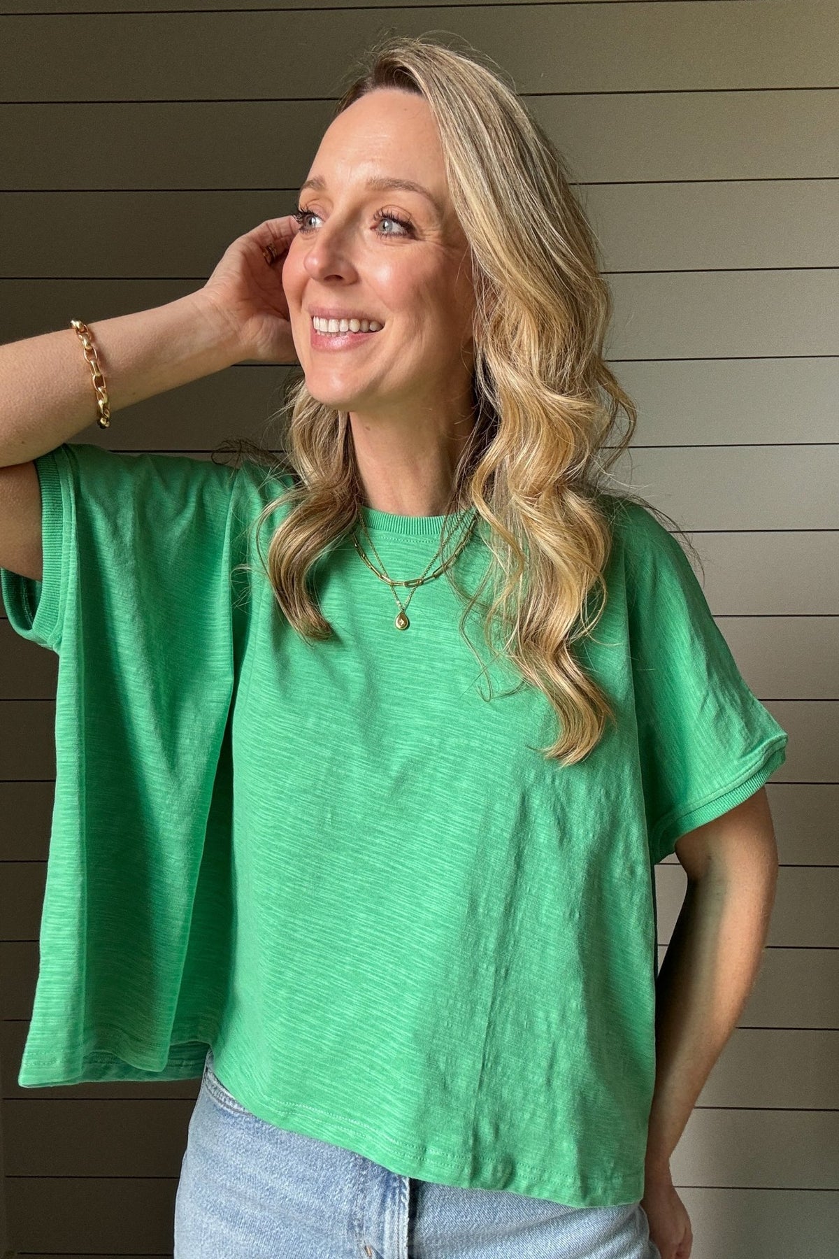 Green Day Cotton Top - Cotton & Cashmere