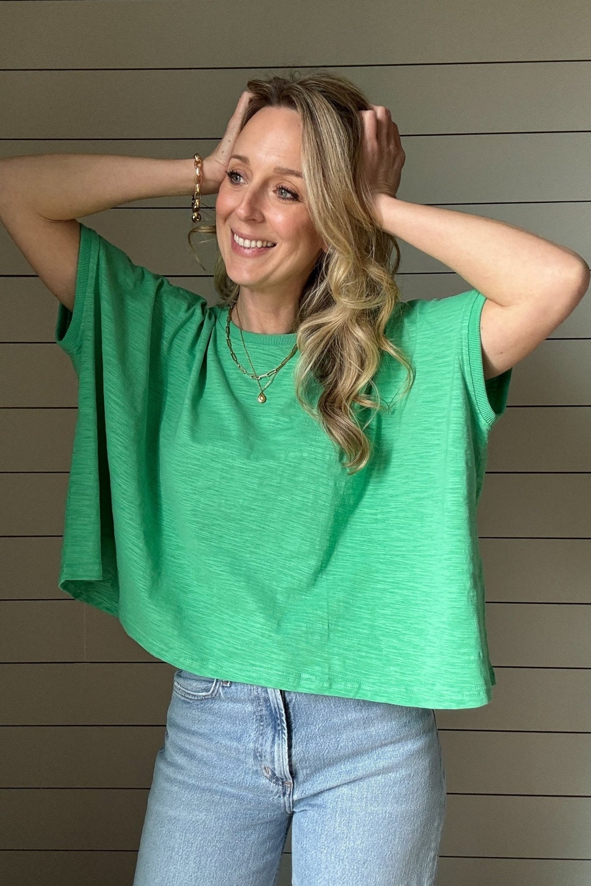 Green Day Cotton Top - Cotton & Cashmere