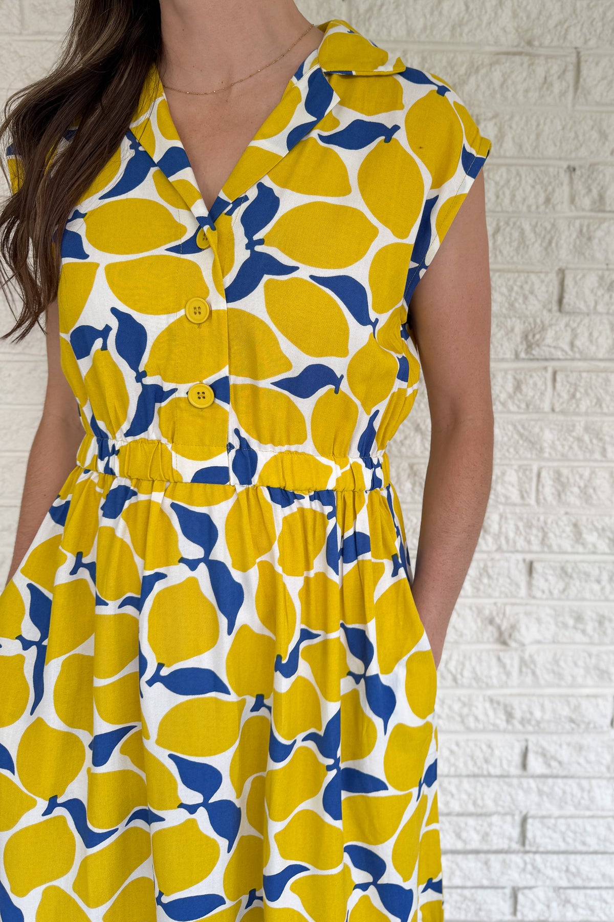 cotton dress near me Complete Me Cotton Midi Dress (Women)