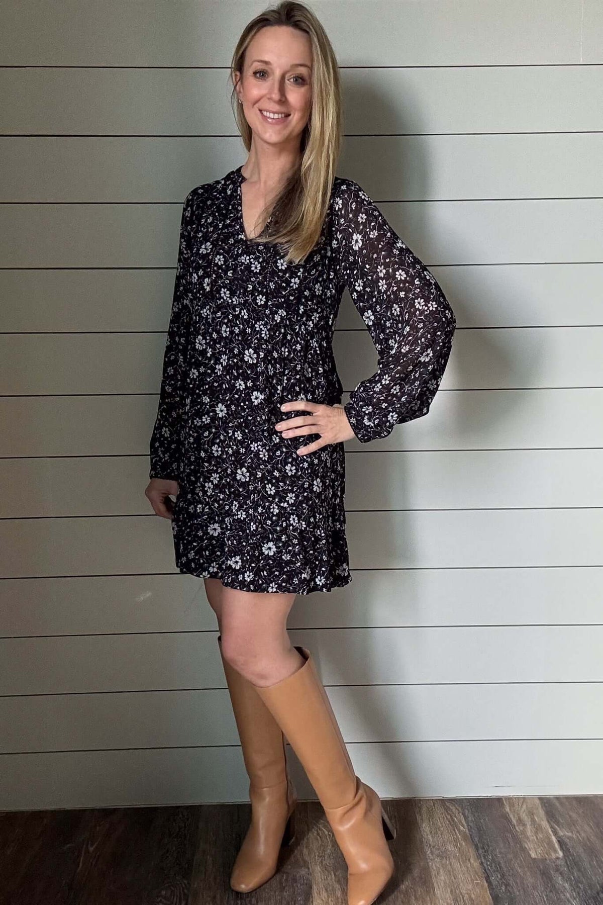 Naomi Flowy Mini Dress - Cotton & Cashmere