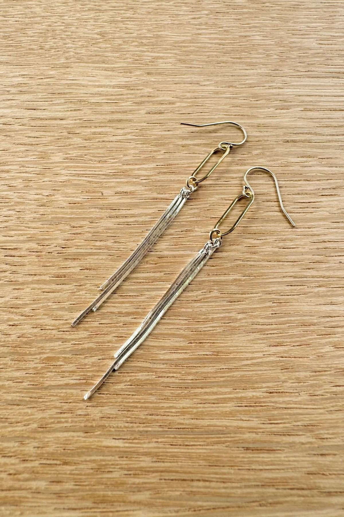 Paperclip Tassel Earrings, Made in the USA - Cotton & Cashmere
