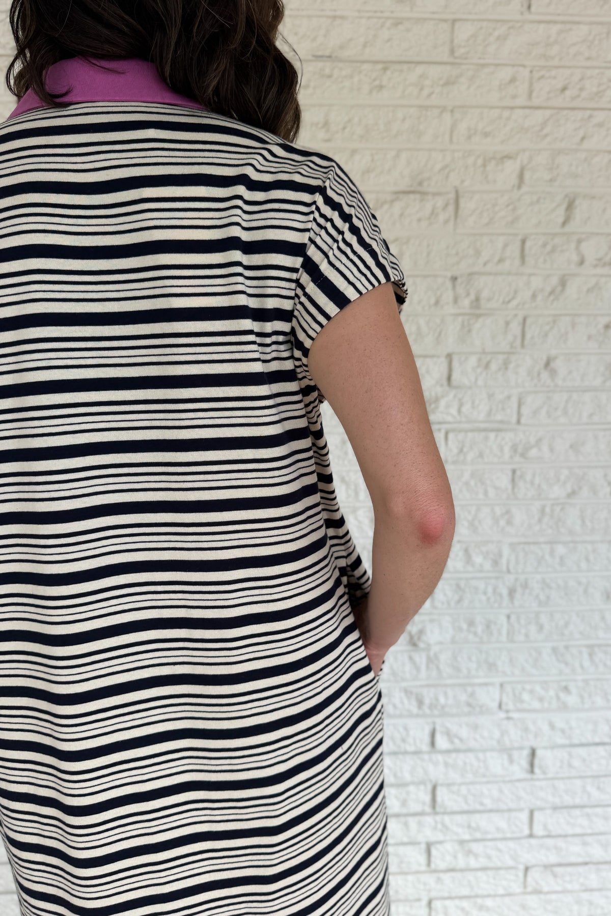 women’s boutique maxi dress, cotton striped dress, women’s boutique Blanco TX, shop women’s fashion online, casual summer maxi dress, quality women’s cotton clothing, comfortable women’s dresses