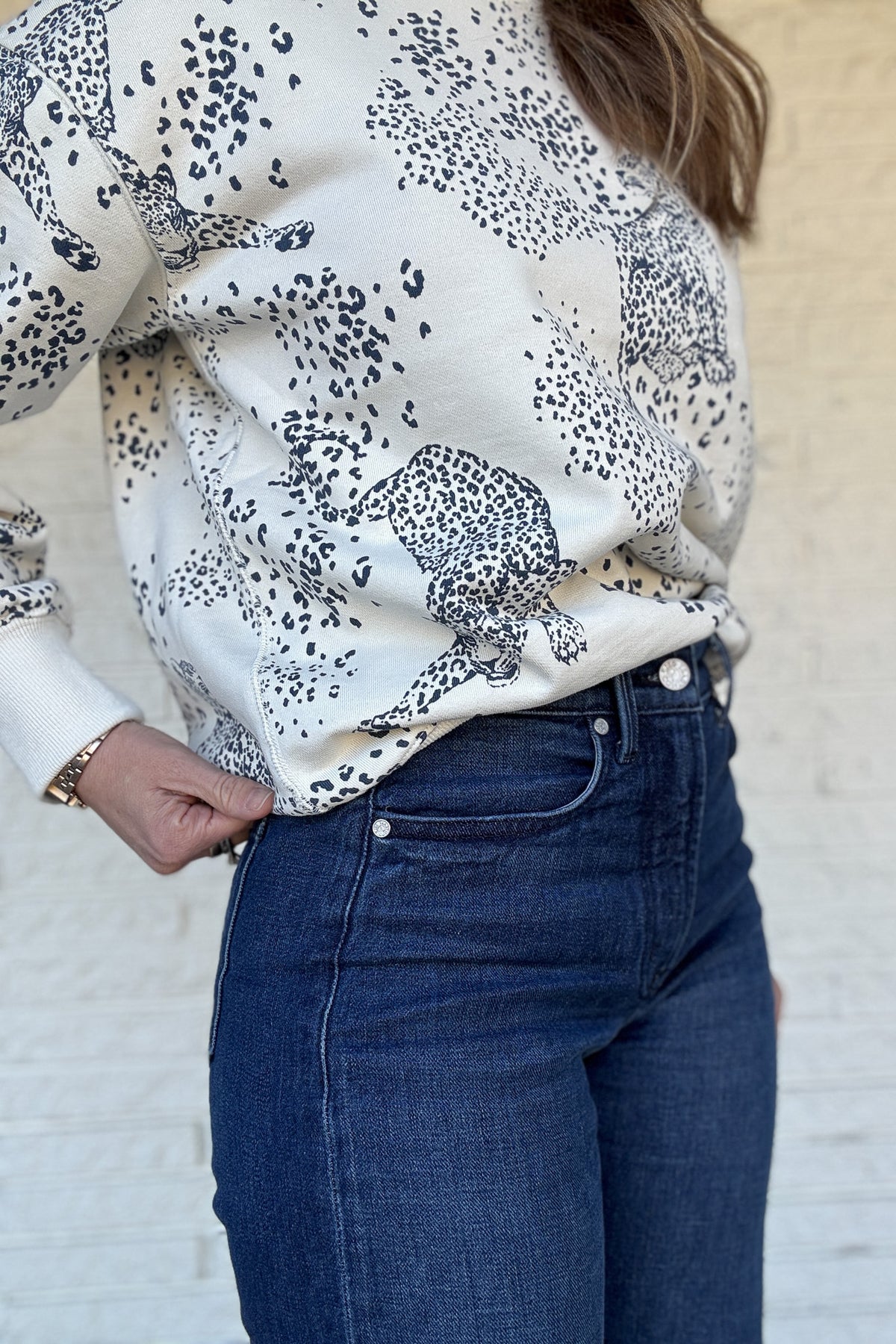 A clean, classic jean made from premium Italian cotton with a touch of stretch. Easy, flattering, and built for everyday wear!

A 11" rise gives a flatter high waist fit. These jeans have no distressing for a classic wash that is timeless, seasonless &amp; wearable day or night.&nbsp; Women's fashion boutique Blanco Texas