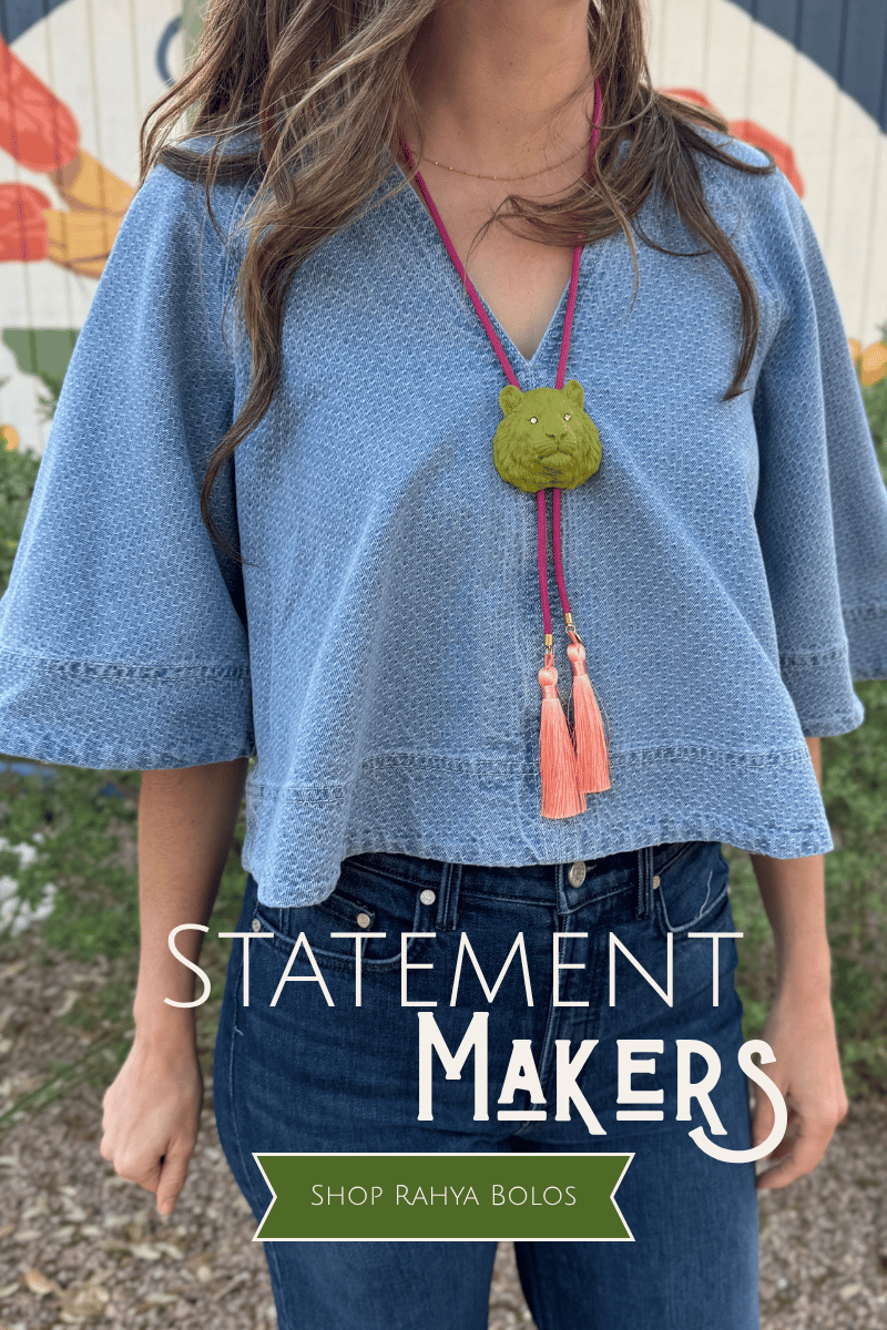  Rahya bolos
women’s bolo necklace
western-inspired jewelry
women’s boutique accessories
boutique jewelry Blanco Texas
Cotton and Cashmere Blanco
unique women’s accessories
statement jewelry for women
western style accessories
effortless women’s style
Blanco Texas boutique
boutique accessories Texas   
round top texas style
round top texas fashion