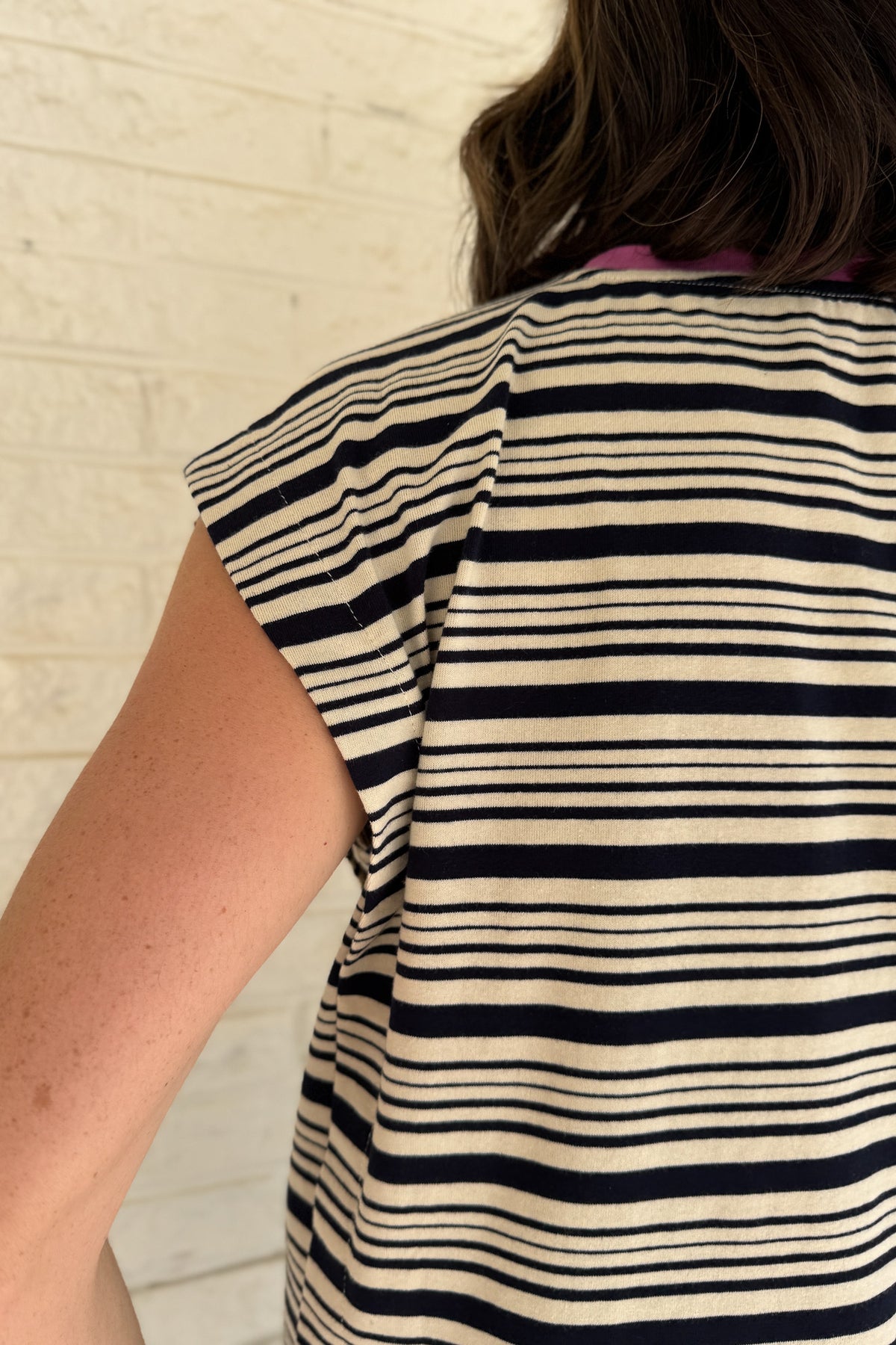 shop women’s cotton tops online USA, women’s boutique in Blanco Texas, striped 100% cotton top, boutique women’s fashion near me, effortless women’s clothing, casual women’s summer tops, Cotton & Cashmere boutique