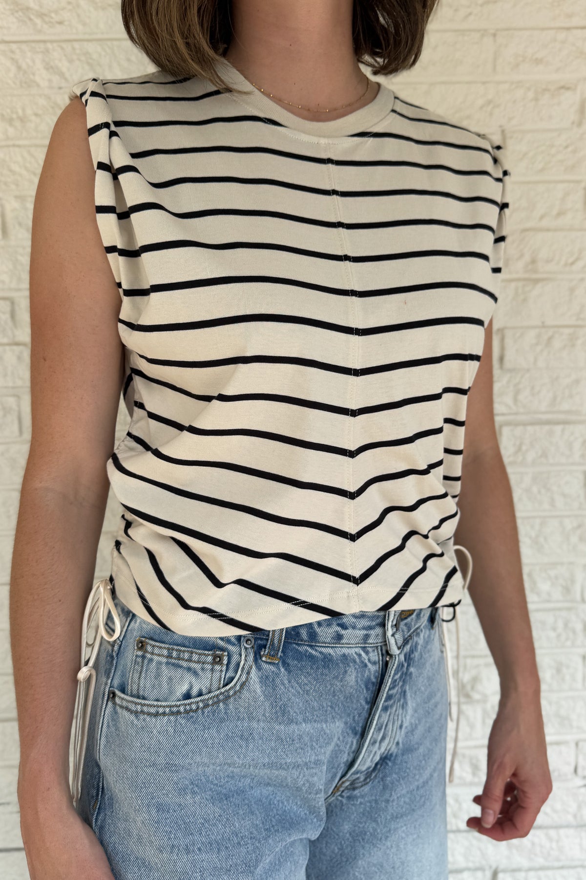 women’s cotton blend clothing, striped boutique top, elevated basics for women, comfortable women’s knit tops, Blanco Texas clothing boutique, sustainable women’s fashion inspired style, easy everyday outfits
