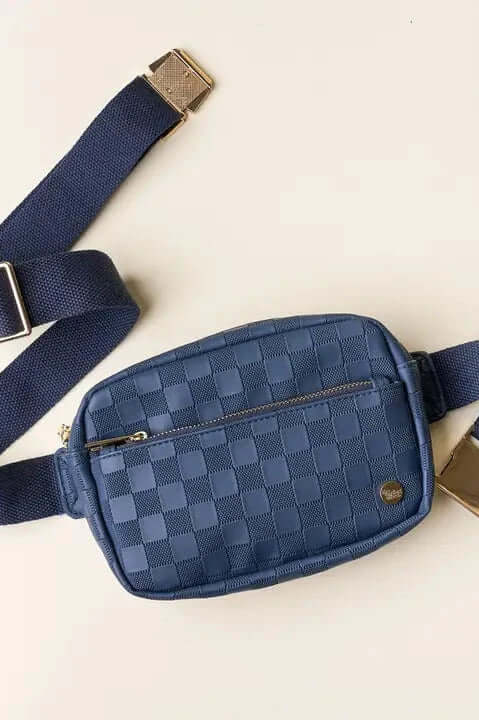 Urban Check Belt Bag - Cotton & Cashmere