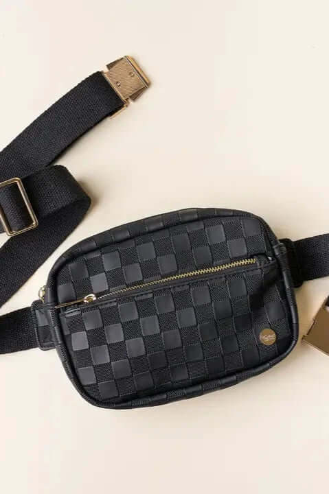 Urban Check Belt Bag - Cotton & Cashmere