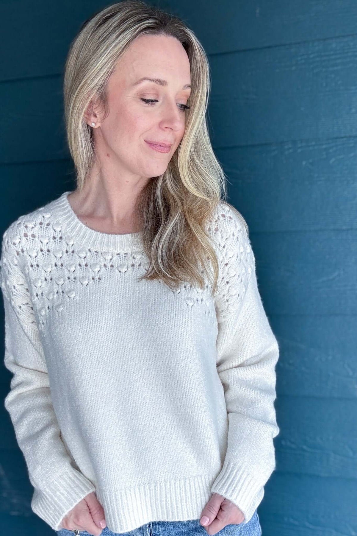 Vintage Dot Sweater - Cotton & Cashmere