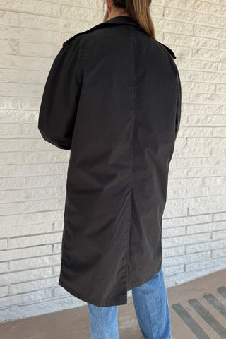 The Von Jacket by Vonvie is a one of a kind upcycled men’s jacket reworked for everyday wear. This piece blends classic structure with unique, thoughtful details for a look that feels effortless but elevated. Designed to layer easily, it features a removable fur lining for versatile wear through changing seasons. Grosgrain ribbon accents at the cuffs add a subtle pop of contrast and an unexpected design detail that sets this jacket apart. Women's fashion boutique Blanco Texas
