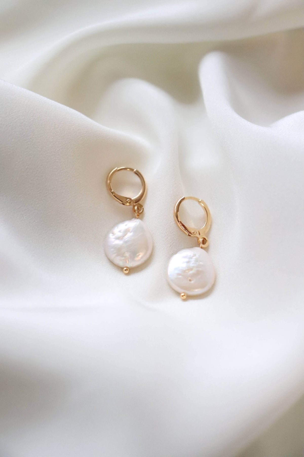 Pearl Huggie Earrings - Cotton & Cashmere